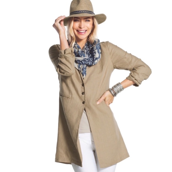 Chico's Jackets & Blazers - HP 3/2 Chico’s Linen Duster (L/12)
